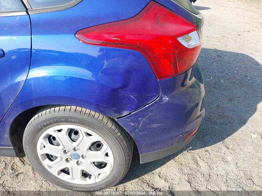 2012 Ford Focus Se VIN: 1FAHP3K2XCL344118 Lot: 39770357