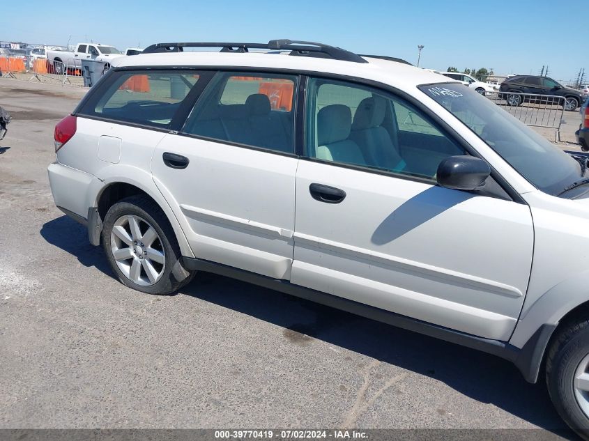 2008 Subaru Outback 2.5I/2.5I L.l. Bean Edition VIN: 4S4BP61C587366521 Lot: 39770419