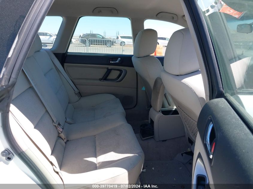 2008 Subaru Outback 2.5I/2.5I L.l. Bean Edition VIN: 4S4BP61C587366521 Lot: 39770419