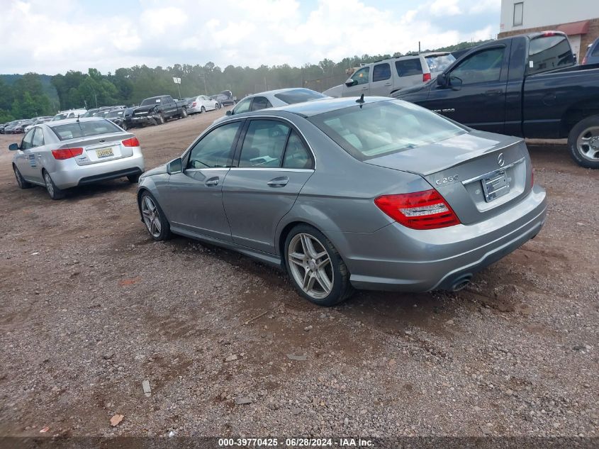 2013 Mercedes-Benz C 250 Luxury/Sport VIN: WDDGF4HB3DA762108 Lot: 39770425