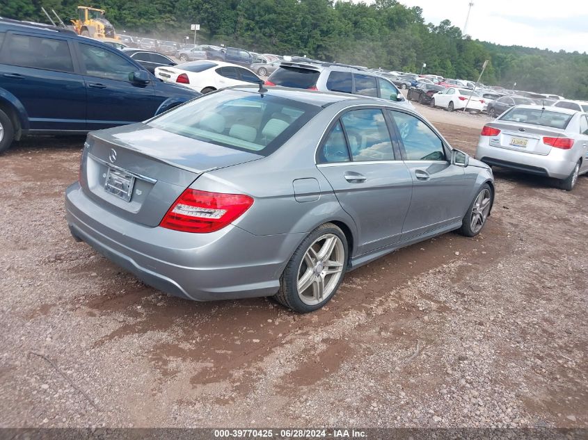 2013 Mercedes-Benz C 250 Luxury/Sport VIN: WDDGF4HB3DA762108 Lot: 39770425