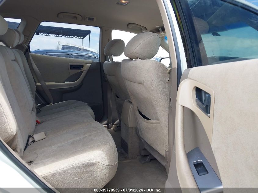 2005 Nissan Murano S VIN: JN8AZ08T75W305108 Lot: 39770539