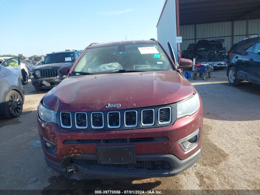 2020 Jeep Compass Latitude Fwd VIN: 3C4NJCBB1LT252978 Lot: 39770556