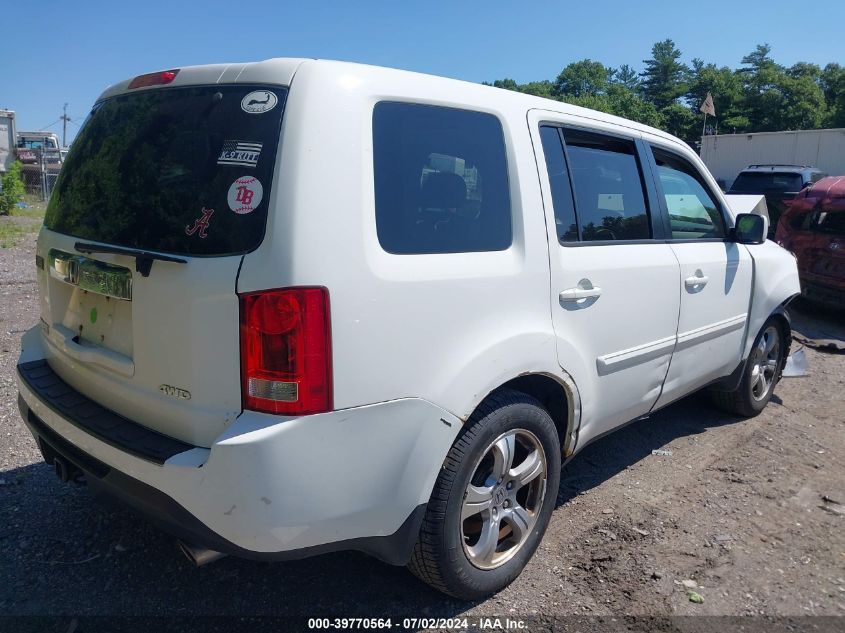 2013 Honda Pilot Exln VIN: 5FNYF4H70DB015809 Lot: 39770564