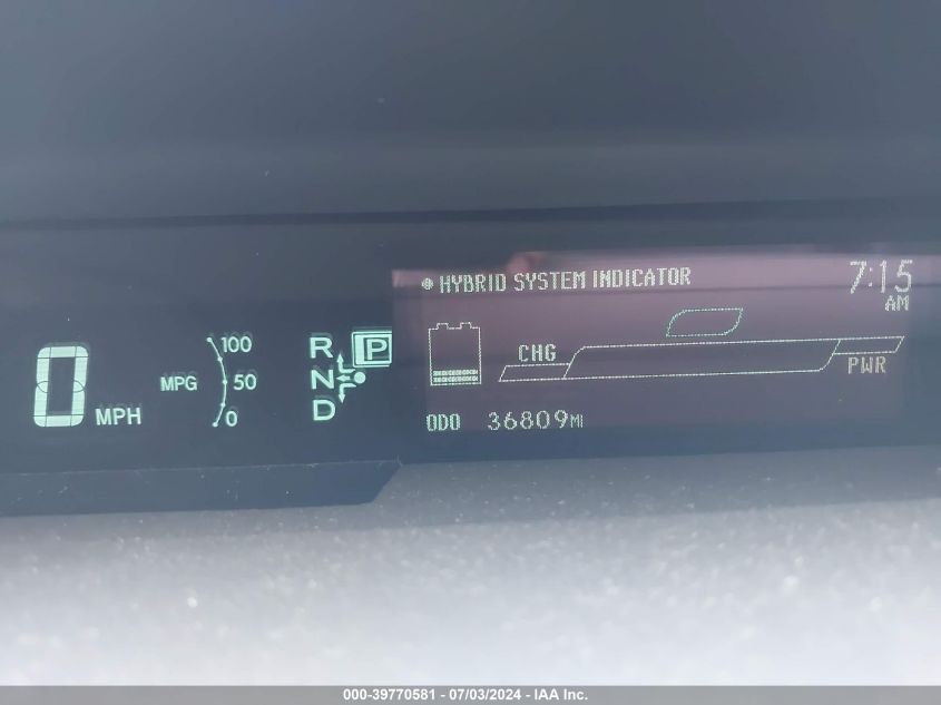 2010 Toyota Prius VIN: JTDKN3DU1A0230799 Lot: 39770581