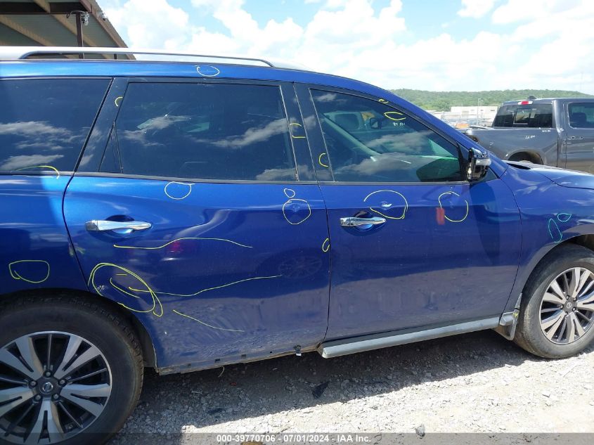 2017 Nissan Pathfinder Sl VIN: 5N1DR2MM0HC605903 Lot: 39770706