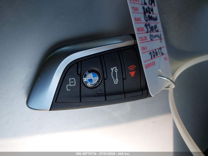 2024 BMW 3 Series 330E VIN: 3MW39FF02R8E30612 Lot: 39770734