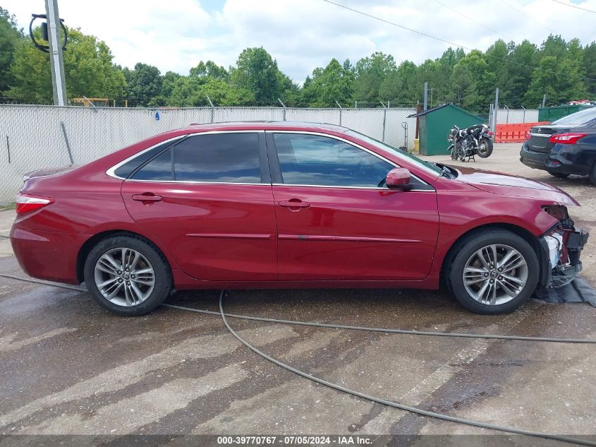 2016 Toyota Camry Se VIN: 4T1BF1FK1GU522785 Lot: 39770767