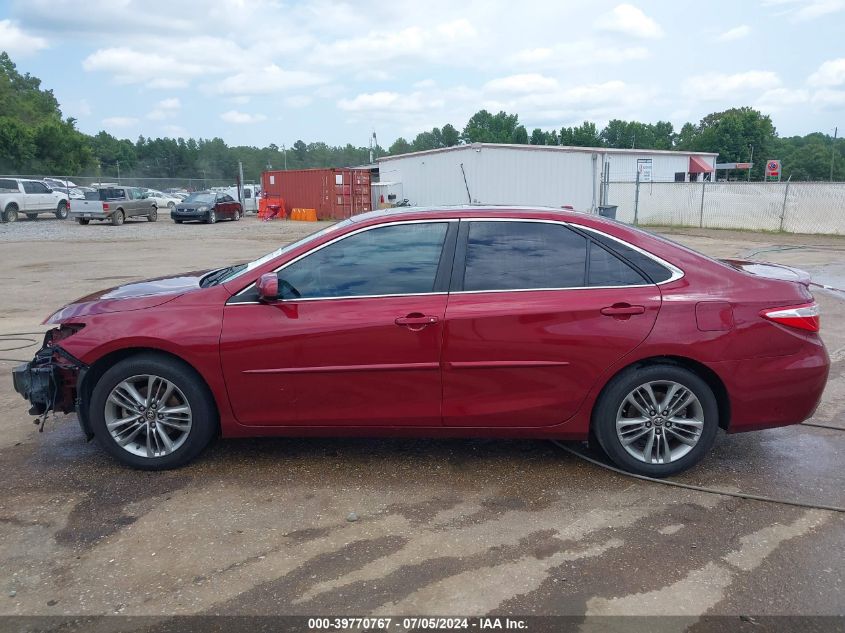 2016 Toyota Camry Se VIN: 4T1BF1FK1GU522785 Lot: 39770767