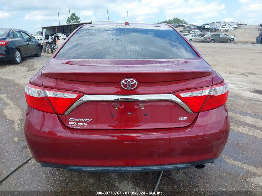 2016 Toyota Camry Se VIN: 4T1BF1FK1GU522785 Lot: 39770767