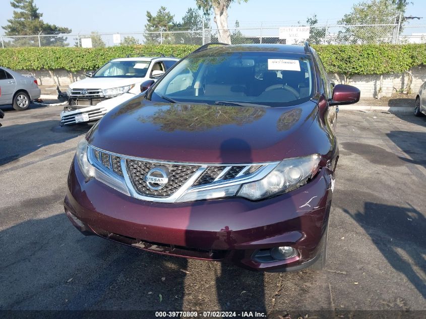 2014 Nissan Murano S/Sl/Sv/Le VIN: JN8AZ1MU9EW401021 Lot: 39770809