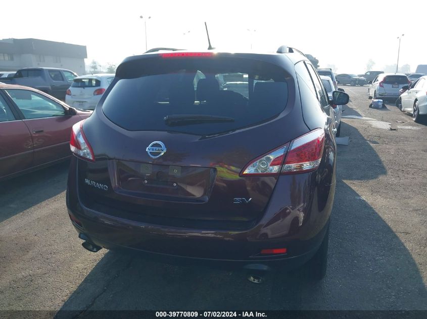 2014 Nissan Murano S/Sl/Sv/Le VIN: JN8AZ1MU9EW401021 Lot: 39770809