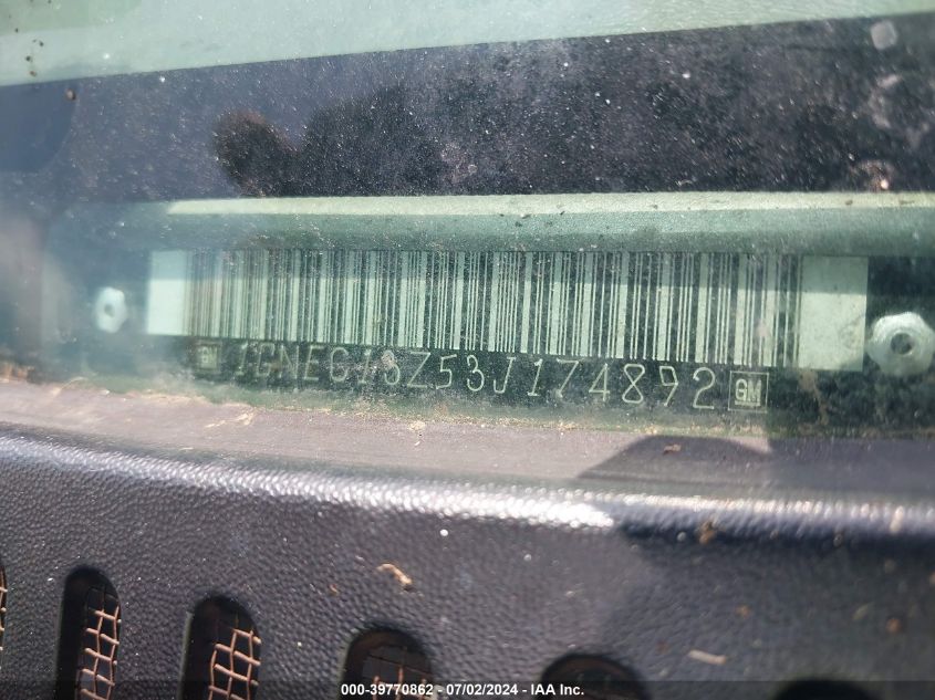 2003 Chevrolet Tahoe Ls VIN: 1GNEC13Z53J174892 Lot: 39770862