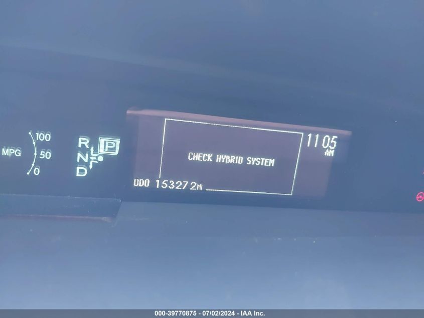 2010 Toyota Prius VIN: JTDKN3DU8A0129615 Lot: 39770875