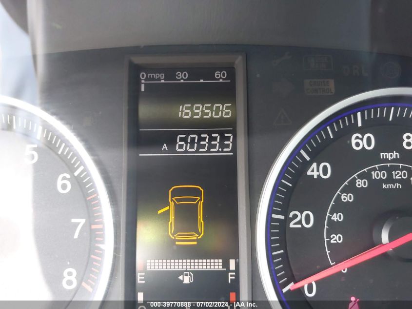 2009 Honda Cr-V Lx VIN: 3CZRE38389G700604 Lot: 39770888