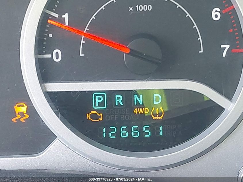 2008 Jeep Wrangler Unlimited Sahara VIN: 1J8GA59168L542906 Lot: 39770928