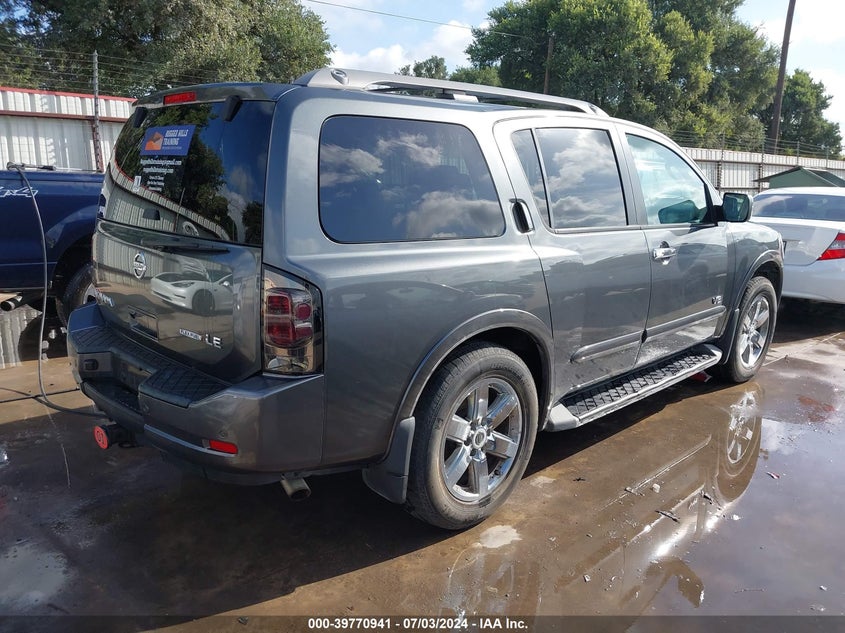 2009 Nissan Armada Le VIN: 5N1BA08C69N606791 Lot: 39770941