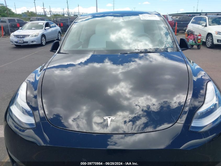 2020 Tesla Model Y Long Range Dual Motor All-Wheel Drive VIN: 5YJYGDEE3LF039505 Lot: 39770954