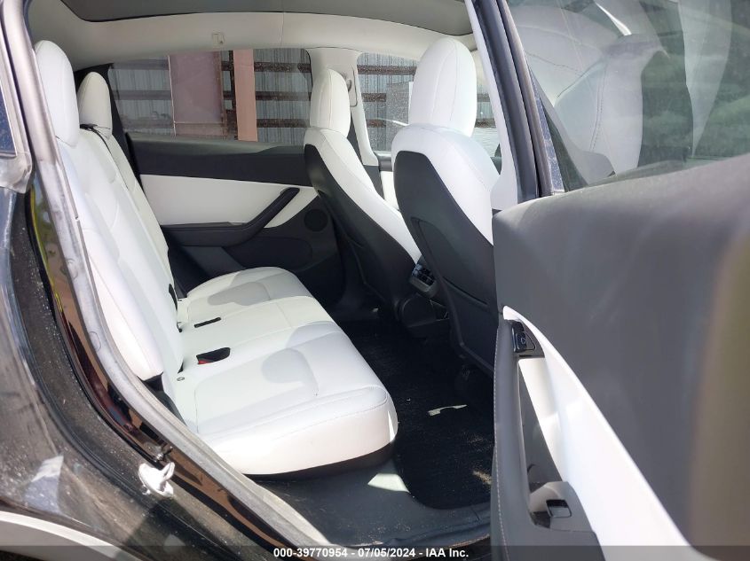 2020 Tesla Model Y Long Range Dual Motor All-Wheel Drive VIN: 5YJYGDEE3LF039505 Lot: 39770954