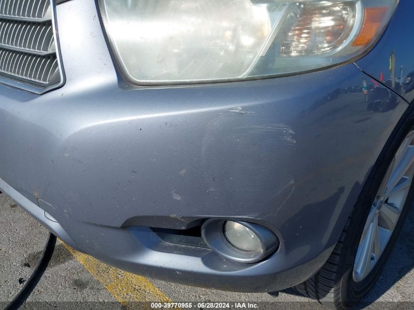 2008 Toyota Highlander Hybrid Limited VIN: JTEEW44A482003686 Lot: 39770955