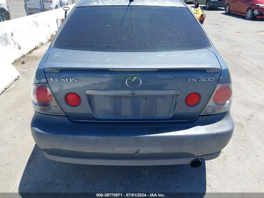 2004 Lexus Is 300 Base W/5-Speed Manual VIN: JTHBD192640083347 Lot: 39770971