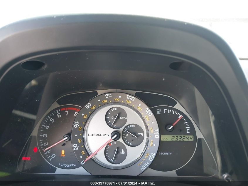 2004 Lexus Is 300 Base W/5-Speed Manual VIN: JTHBD192640083347 Lot: 39770971