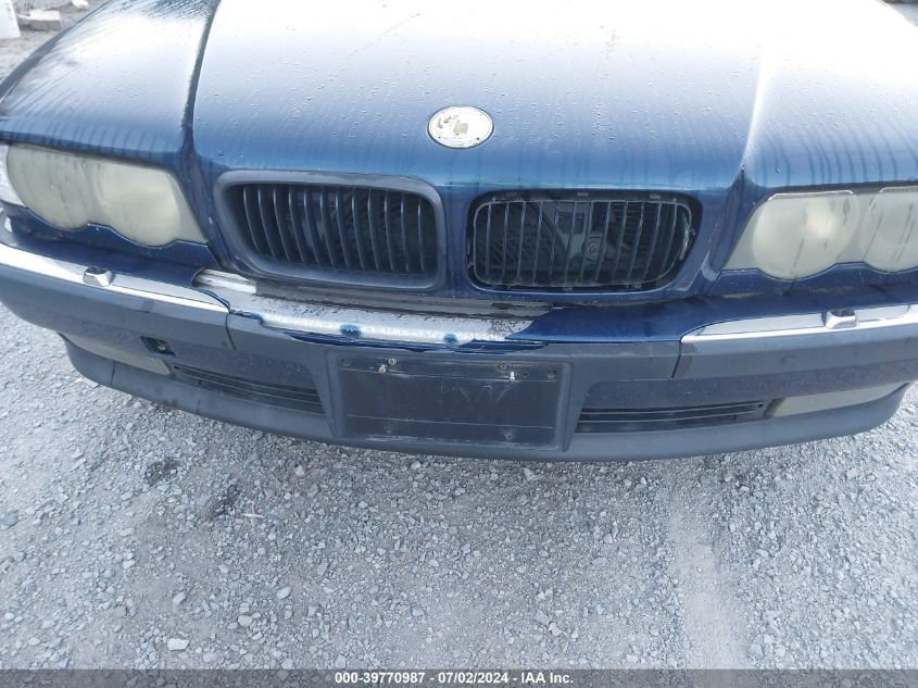 2000 BMW 740 I Automatic VIN: WBAGG8346YDN79603 Lot: 39770987