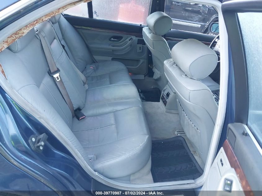 2000 BMW 740 I Automatic VIN: WBAGG8346YDN79603 Lot: 39770987