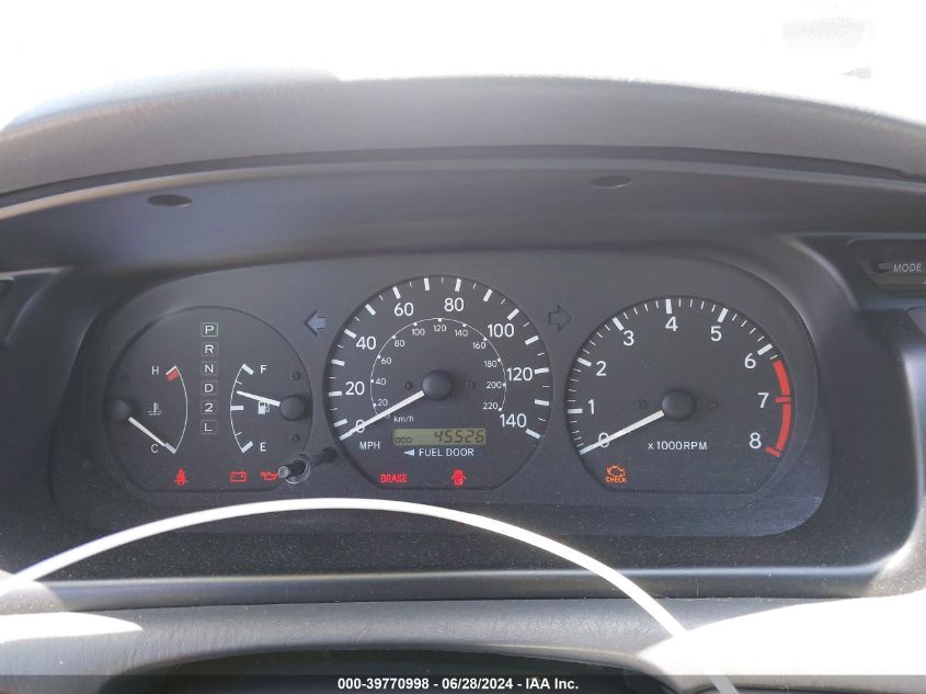 2000 Toyota Camry Le V6 VIN: JT2BF22K5Y0242028 Lot: 39770998