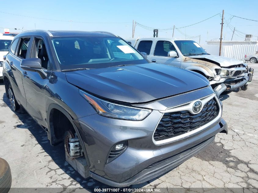 2023 Toyota Highlander Xle VIN: 5TDKDRAH7PS006181 Lot: 39771007