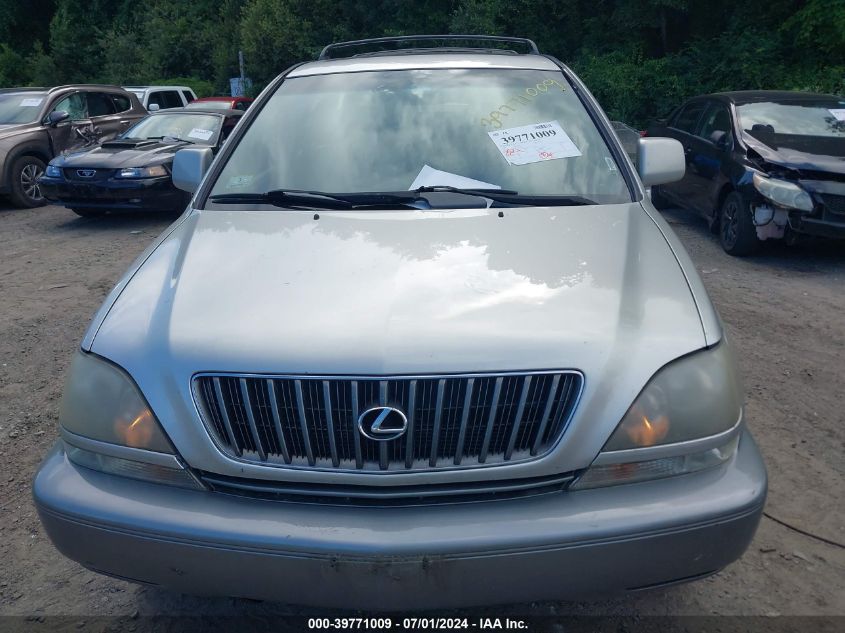 1999 Lexus Rx 300 VIN: JT6HF10U6X0039221 Lot: 39771009