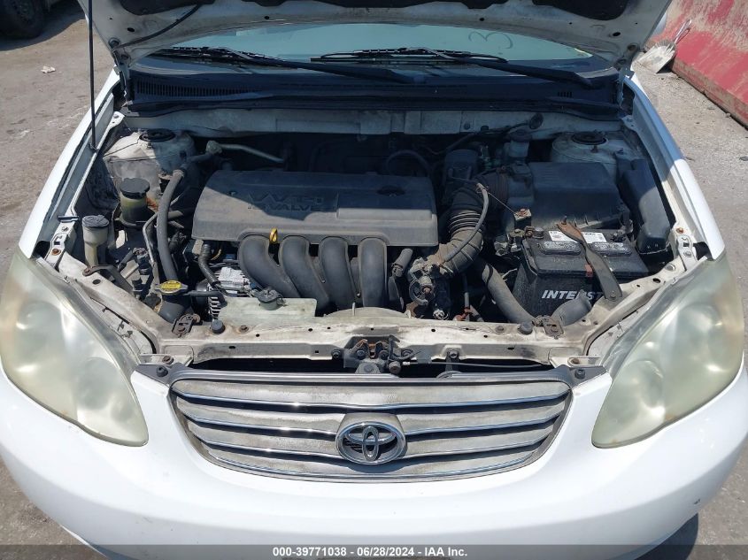 2003 Toyota Corolla Le VIN: 2T1BR32E33C091543 Lot: 39771038