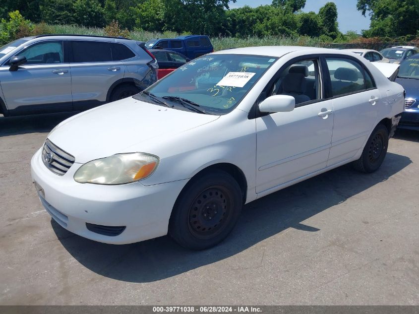 2T1BR32E33C091543 | 2003 TOYOTA COROLLA