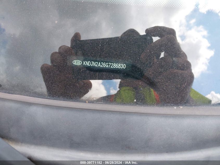 2016 Kia Soul VIN: KNDJN2A26G7286830 Lot: 39771182