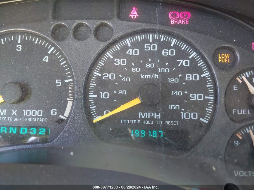 2000 Chevrolet Blazer Lt VIN: 1GNCS13W0Y2293256 Lot: 39771200