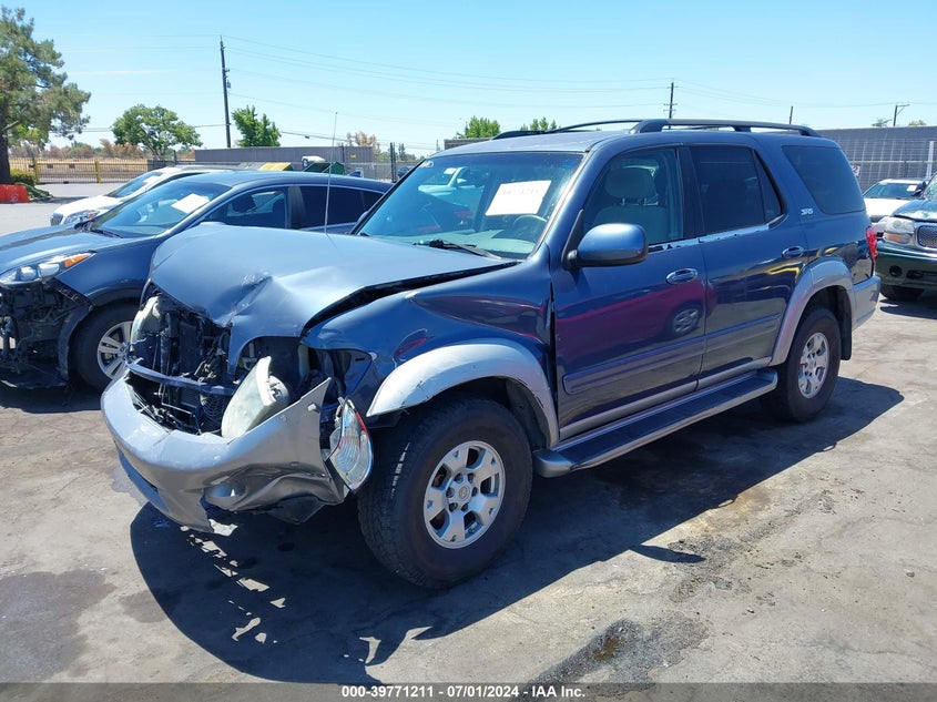 2002 Toyota Sequoia Sr5 V8 VIN: 5TDBT44A82S099161 Lot: 39771211