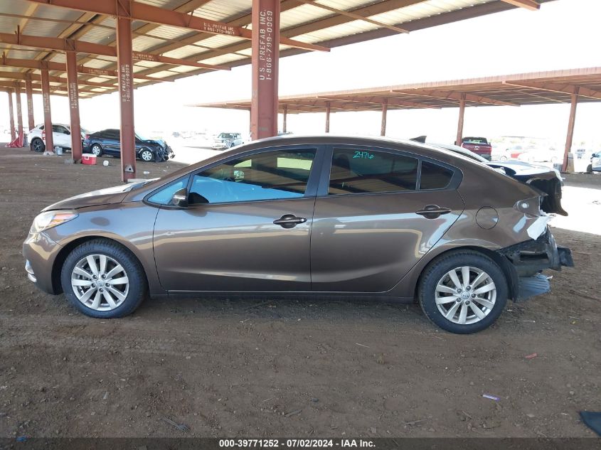 2014 Kia Forte Lx VIN: KNAFX4A60E5251494 Lot: 39771252