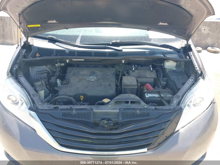 2012 Toyota Sienna Le V6 8 Passenger VIN: 5TDKK3DC7CS221511 Lot: 39771274