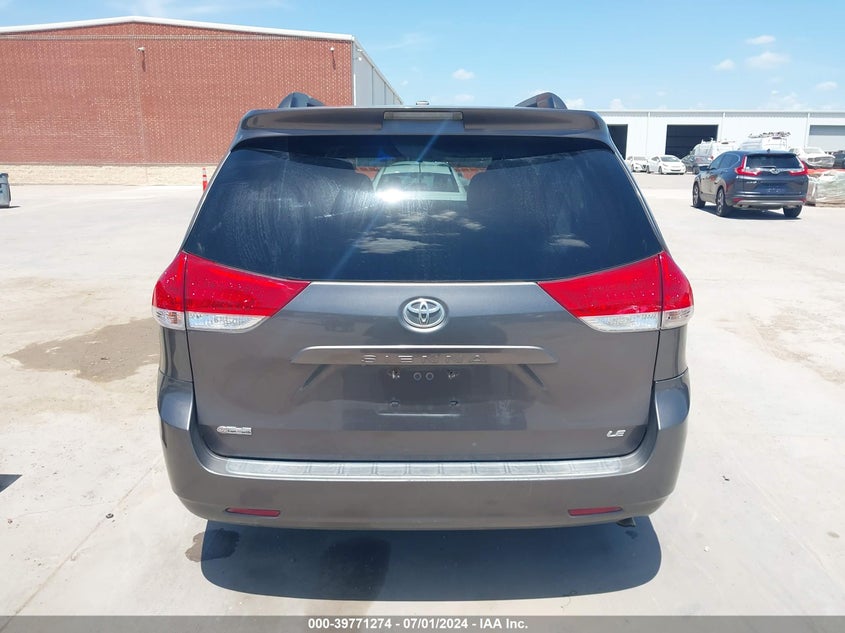 2012 Toyota Sienna Le V6 8 Passenger VIN: 5TDKK3DC7CS221511 Lot: 39771274