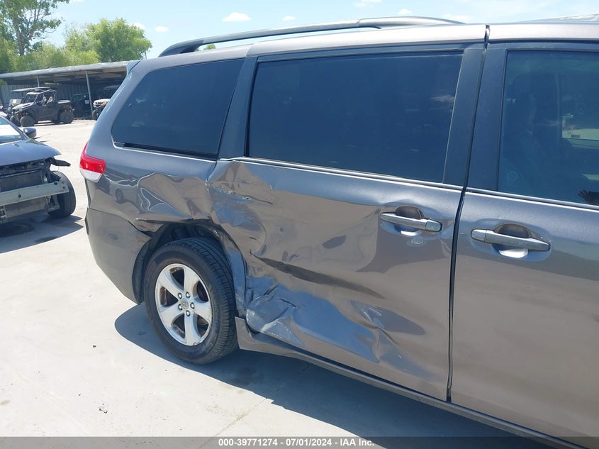 2012 Toyota Sienna Le V6 8 Passenger VIN: 5TDKK3DC7CS221511 Lot: 39771274