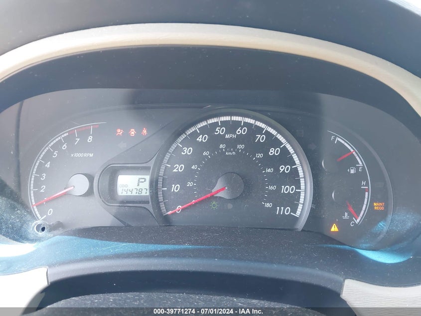 2012 Toyota Sienna Le V6 8 Passenger VIN: 5TDKK3DC7CS221511 Lot: 39771274