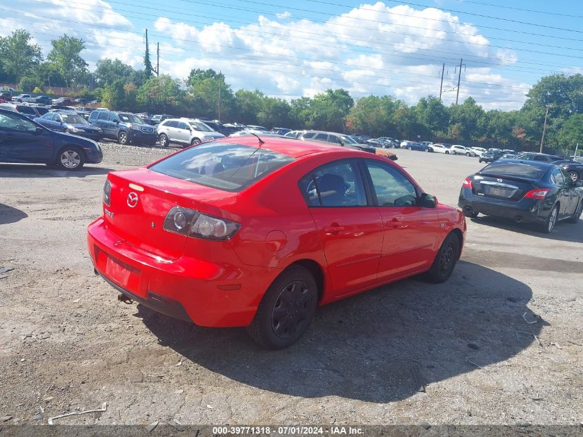 JM1BK12F681793322 | 2008 MAZDA MAZDA3