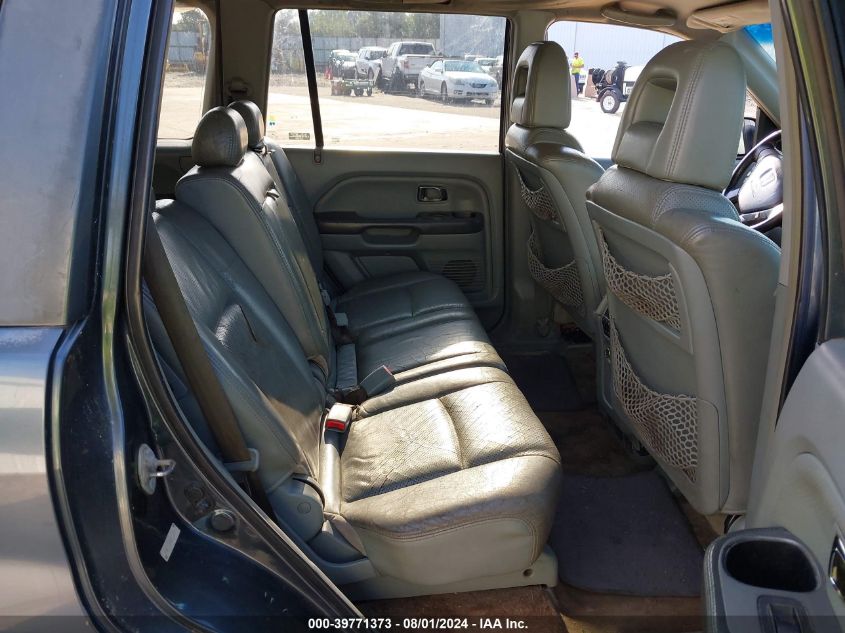 2005 Honda Pilot Ex-L VIN: 5FNYF186X5B001987 Lot: 39771373