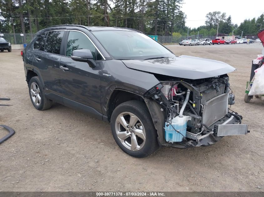 2021 Toyota Rav4 Hybrid Limited VIN: 2T3D6RFV1MW023215 Lot: 39771378