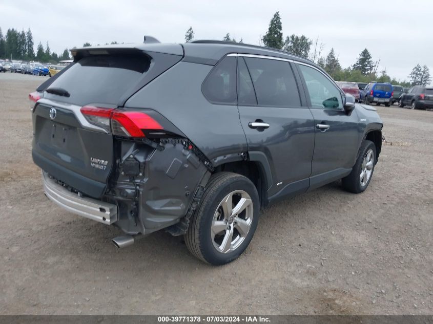 2021 Toyota Rav4 Hybrid Limited VIN: 2T3D6RFV1MW023215 Lot: 39771378