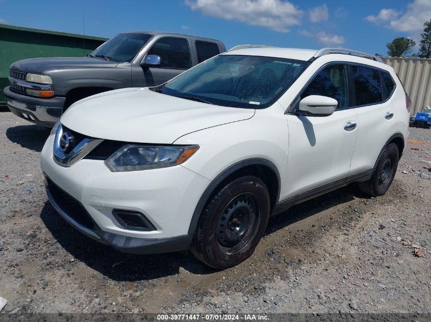 2016 Nissan Rogue S/Sl/Sv VIN: 5N1AT2MT3GC818161 Lot: 39771447