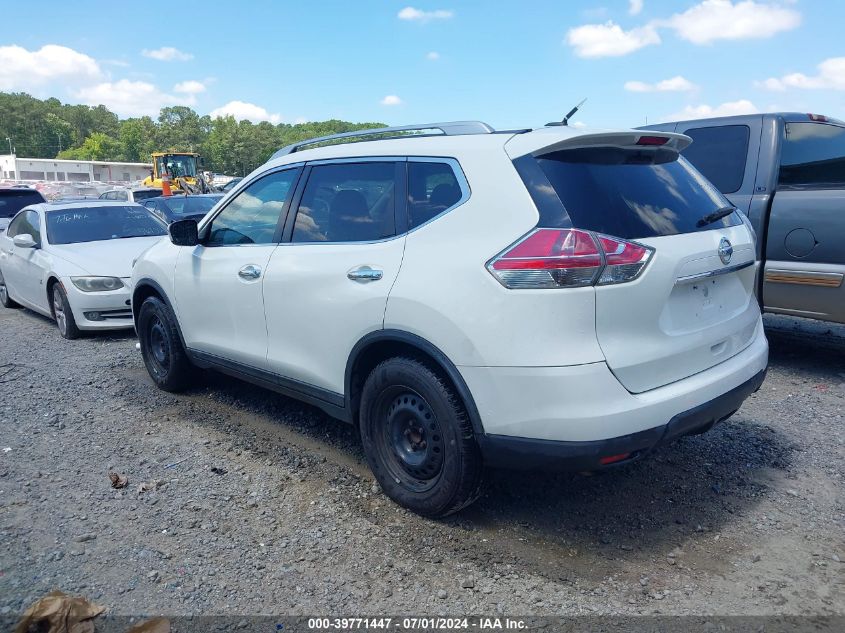 2016 Nissan Rogue S/Sl/Sv VIN: 5N1AT2MT3GC818161 Lot: 39771447