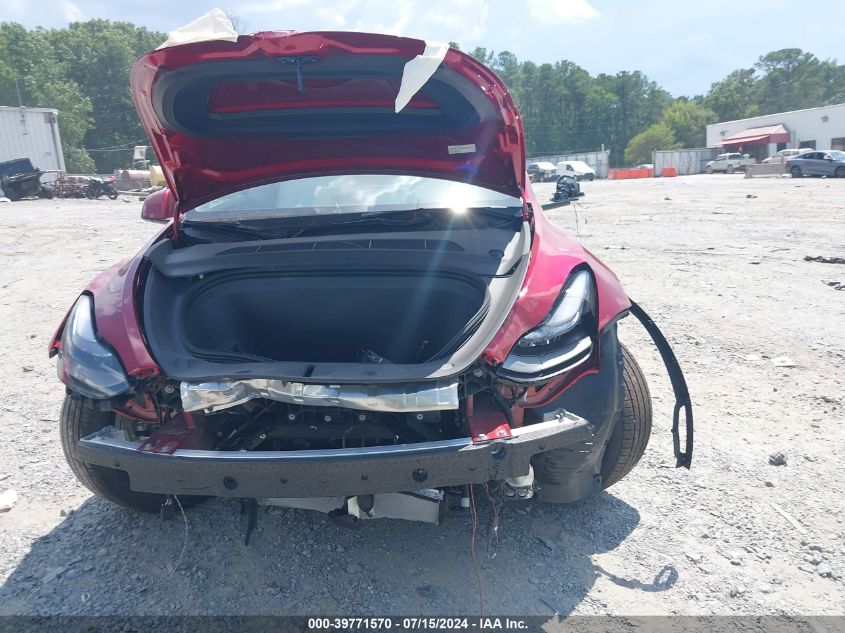 2024 Tesla Model Y Long Range Dual Motor All-Wheel Drive VIN: 7SAYGDEE9RA284365 Lot: 39771570