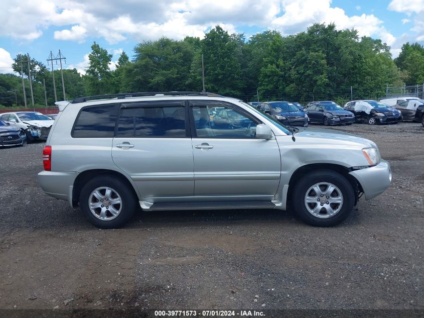 2003 Toyota Highlander V6 VIN: JTEHF21A330148051 Lot: 39771573