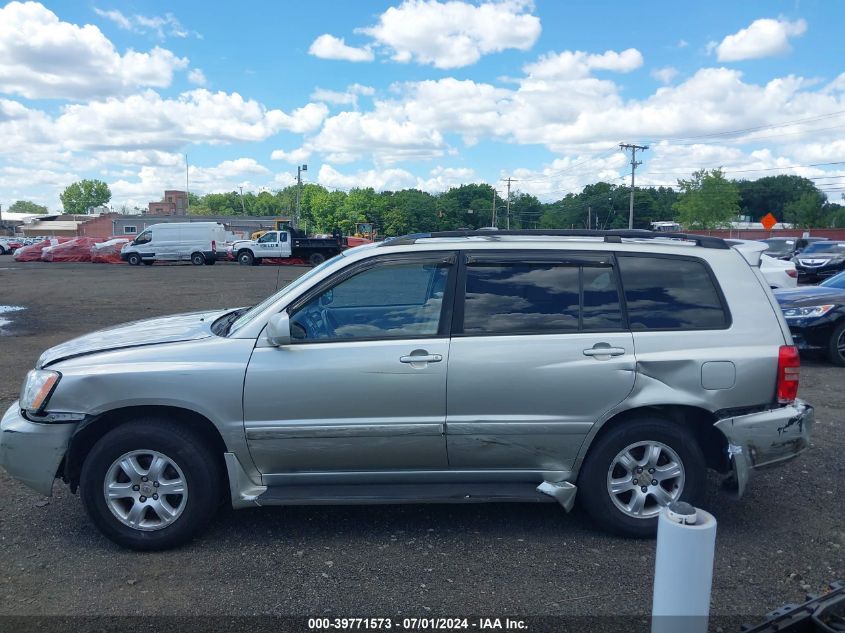 2003 Toyota Highlander V6 VIN: JTEHF21A330148051 Lot: 39771573